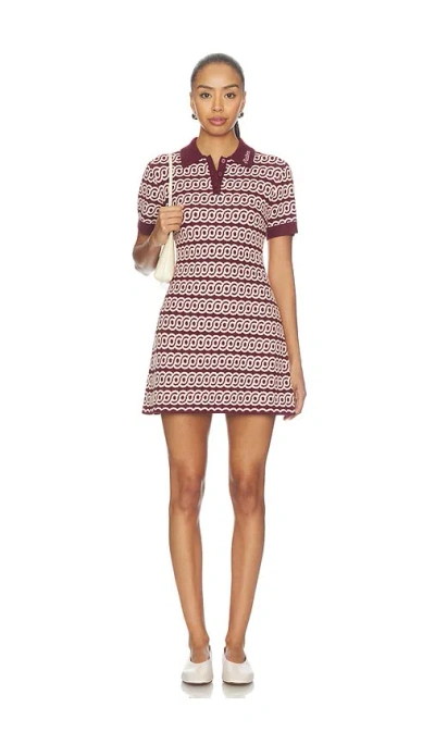 Malbon Clara Dress In Raspberry Truffle & Rosy Touch