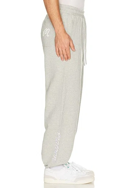 Malbon Clubhouse Sweatpant In Heather Grey