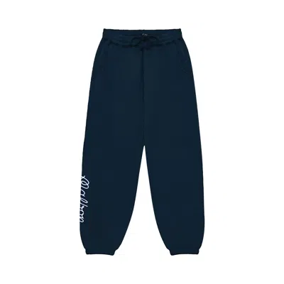 Pre-owned Malbon Clubhouse Sweatpants 'navy' | Blue | Men's Size M