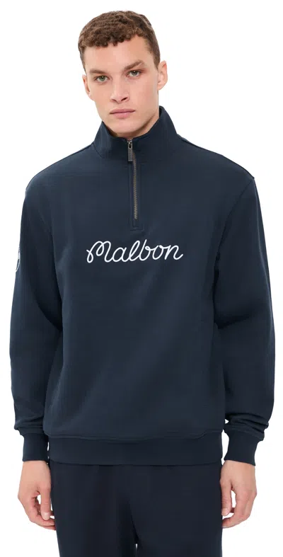 Malbon Collegiate Sweatshirt Navy