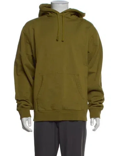 Pre-owned Malbon Crew Neck Long Sleeve Hoodie In Green