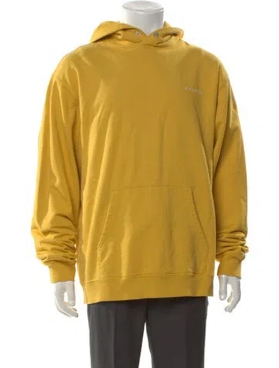 Pre-owned Malbon Crew Neck Long Sleeve Hoodie In Yellow