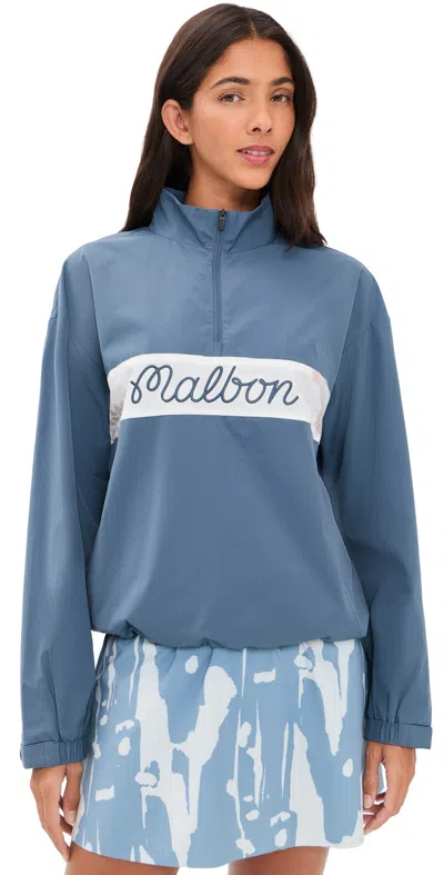Malbon Crosscourt Blossom Windbreaker Vintage Indigo