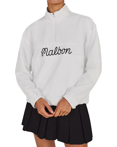 Malbon Crosscourt Windbreaker Jacket In White