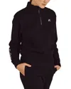 Malbon Delilah Cotton Half-zip Sweatshirt In Black