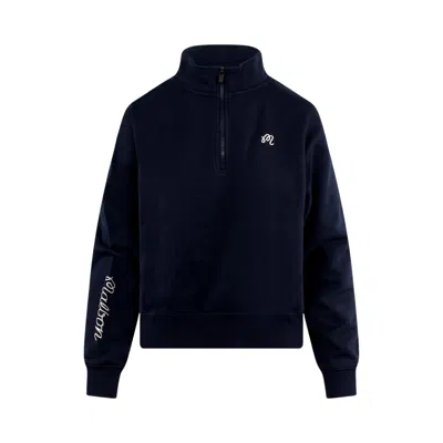 Pre-owned Malbon Delilah Sweatshirt 'midnight' | Blue | Women's Size S