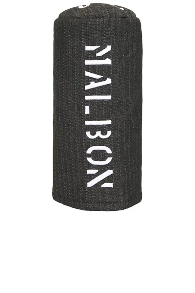 Malbon Division Driver Cover In Black Stone Washed Denim