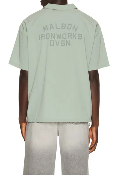 Malbon Division Shirt In Lily Pad