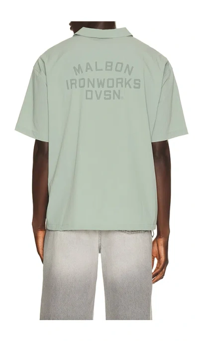 Malbon Division Shirt In Lily Pad
