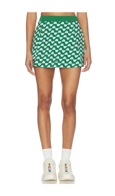 Malbon Ella Skirt In Garden Green & Green Tint