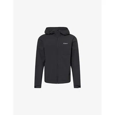 Malbon Mens Hooded Relaxed-fit Stretch-woven Jacket Black Xl