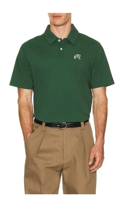 Malbon Fairway Baldwin Polo In Forest