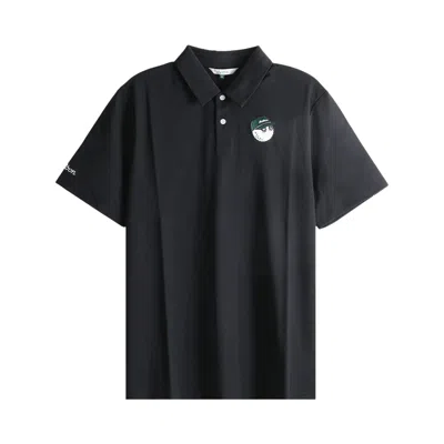 Pre-owned Malbon Fairway Baldwin Polo Shirt 'black' | Men's Size S