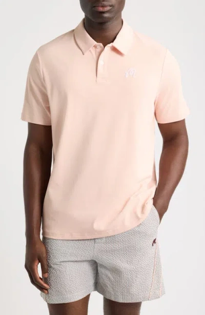 Malbon Fairway Piqué Golf Polo In Pink