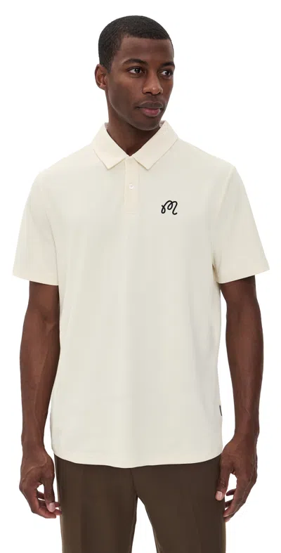 Malbon Fairway Polo Ivory In White