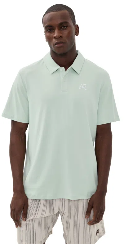 Malbon Fairway Polo Surf Spray In Green