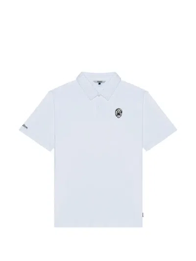 Malbon Fairway Stealie Polo Shirt In White