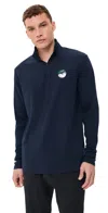 Malbon Flyer Mid Layer Jacket Navy In Navy