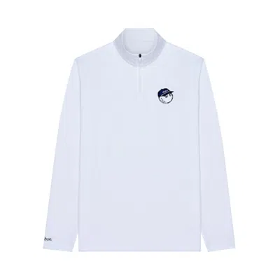 Pre-owned Malbon Flyer Mid Layer Sweatshirt 'white' | Men's Size L