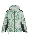 Malbon Golf Abstract-pattern Print Jacket In Green