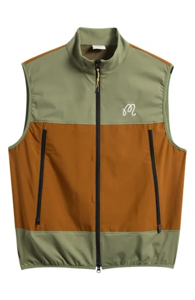 Malbon Golf Albatross Foraging Vest In Green