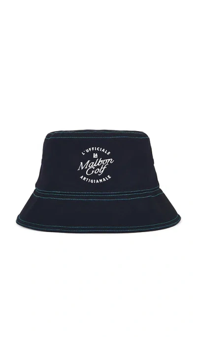 Malbon Golf Artigianale Bucket Hat In Black