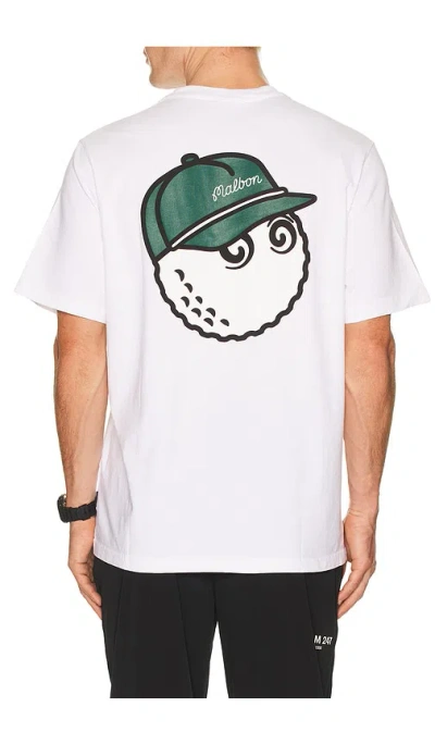 Malbon Golf Bermuda Baldwin Tee In White
