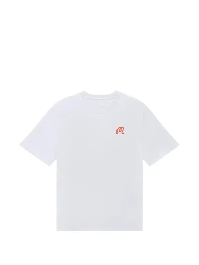 Malbon Golf Bermuda Rooster T-shirt In White