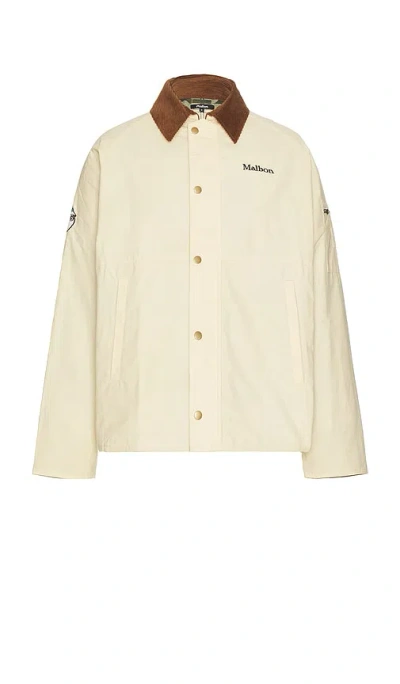 Malbon Golf Bowman Fishing Jacket In Cream