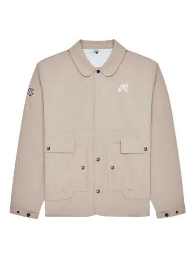 Malbon Golf Brigands Shacket In Neutral