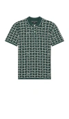 Malbon Golf Buckets Weave Polo In Green