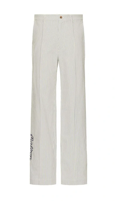 Malbon Golf Cannes Pleated Trouser In Blue