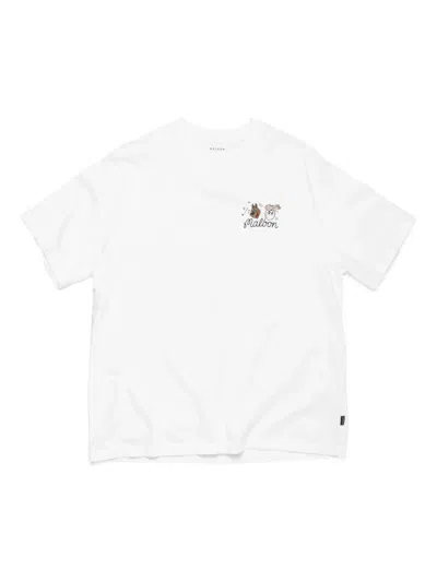 Malbon Golf Cartoon-print Golf T-shirt In Neutral