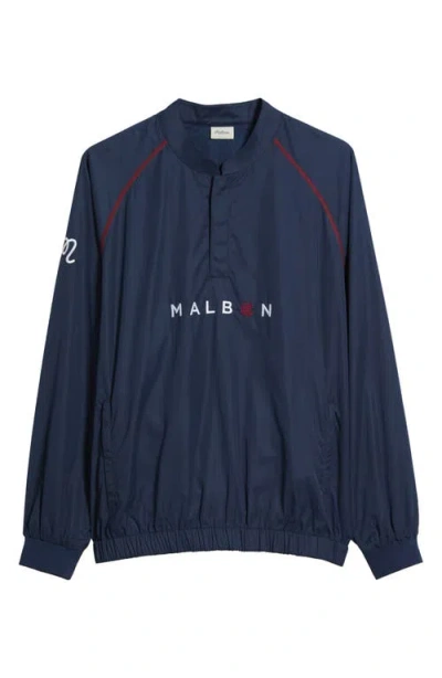 Malbon Golf Clot Wind Shirt In Blue
