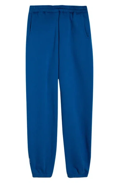 Malbon Golf Clubhouse Dragon Cotton Sweatpants In Blue