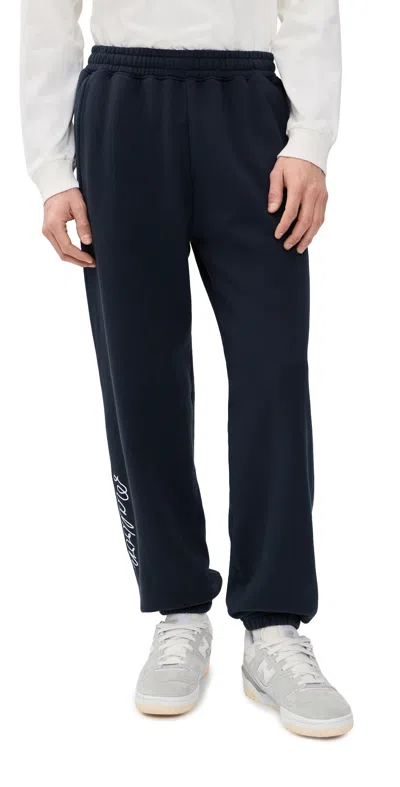 Malbon Golf Clubhouse Sweatpants Navy In Blue