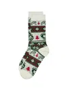 Malbon Golf Douglas Fair Isle Pattern Socks In Multi