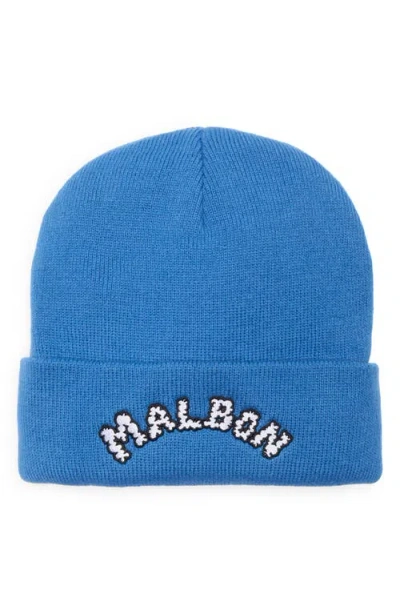 Malbon Golf Dragon Beanie In Blue
