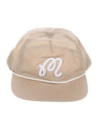 Pre-owned Malbon Golf Embroidered Baseball Hat In Neutral