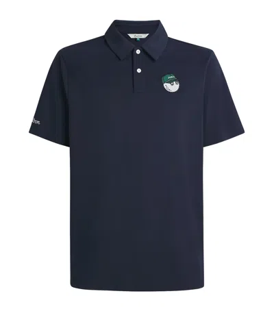 Malbon Golf Fairway Baldwin Polo Shirt In Blue