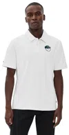 Malbon Golf Fairway Baldwin Polo White In White