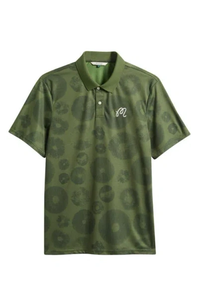 Malbon Golf Fairway Foraging Golf Polo In Green