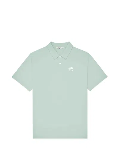 Malbon Golf Fairway Logo-embroidered Polo Shirt In Green