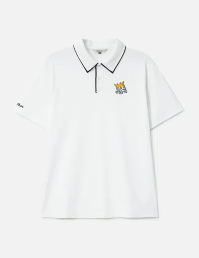 Malbon Golf Fairway Monarch Polo In White