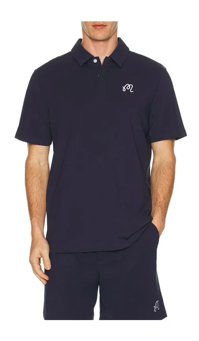 Malbon Golf Fairway Polo In Blue