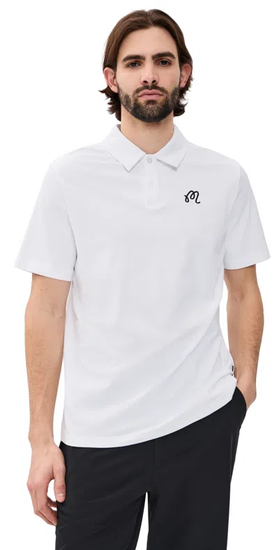 Malbon Golf Fairway Polo White