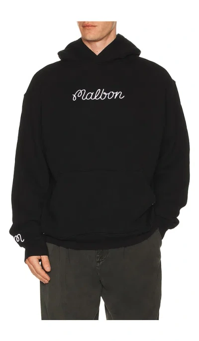 Malbon Golf Fesque Hoodie In Black