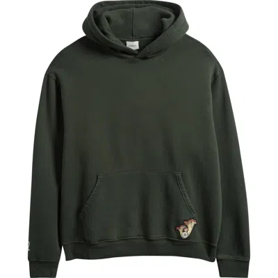Malbon Golf Fesque Oversize Foraging Fairways Cotton Fleece Hoodie In Green