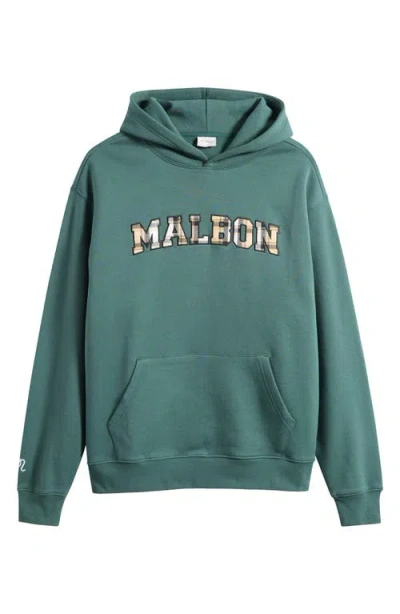 Malbon Golf Fresque Preston Logo Hoodie In Green