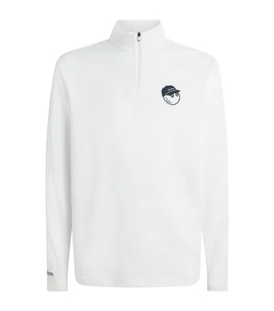 Malbon Golf Flyer Mid Layer In White